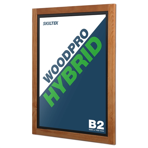WoodPro Hybrid Affischram / griffeltavla til vägg - 50x70 cm