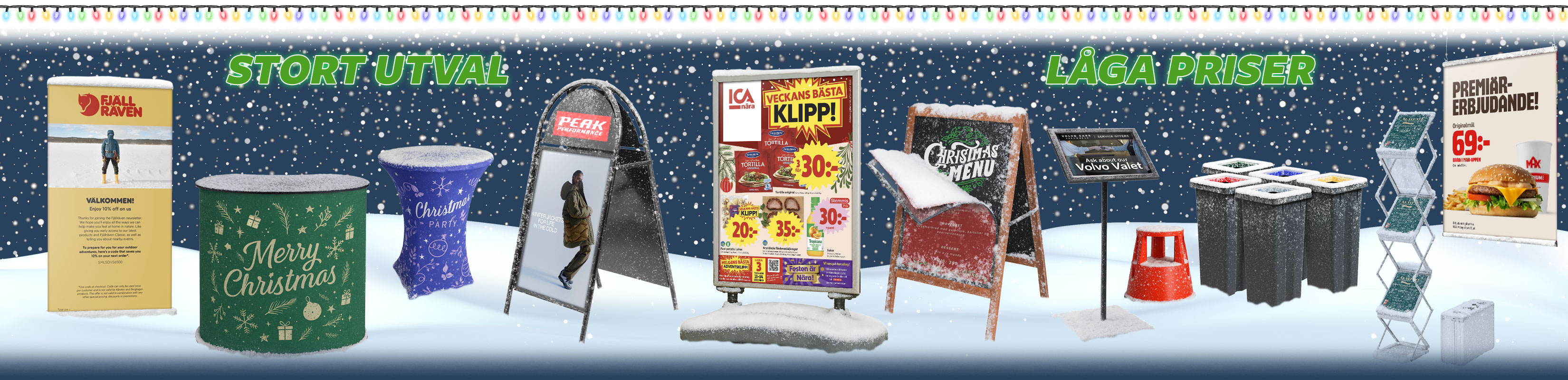 Skyltar och Displays