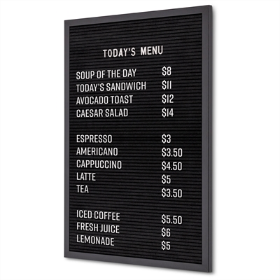 Svart Bokstavstavla - 40x60 cm