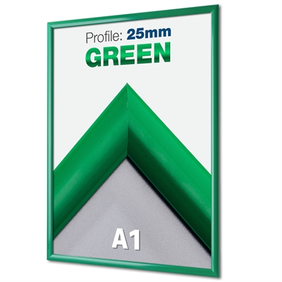 Grön Snäppram med 25 mm profil - A1