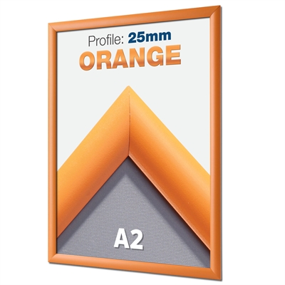 Orange Snäppram med 25 mm profil - A2