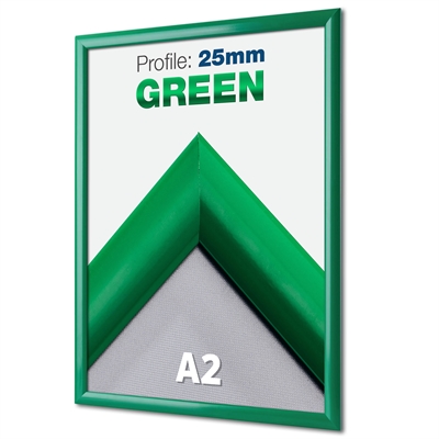 Grön Snäppram med 25 mm profil - A2