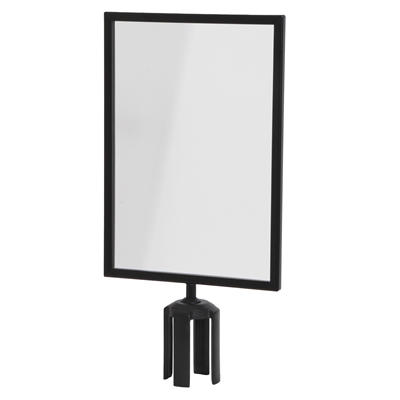 A3 Affischram för Avspärrningsstolpar - Svart