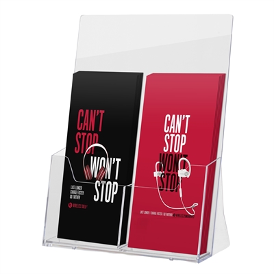 Akryl Broschyrställ för bord - 2 x M65