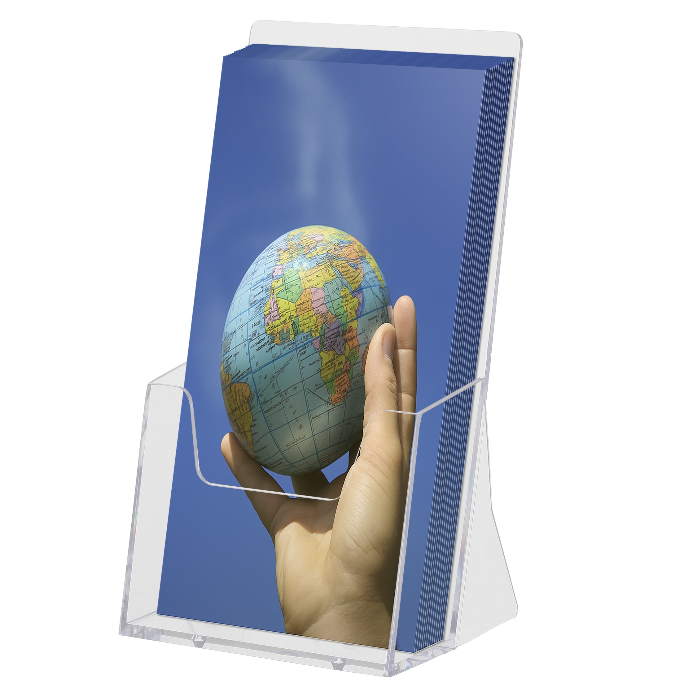 Akryl Broschyrställ för bord - M65