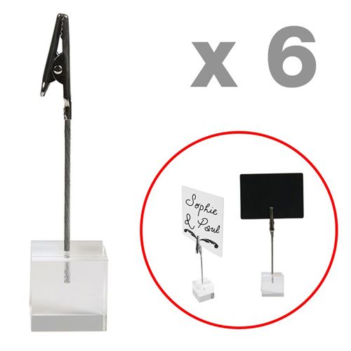 Akrylblock med krokodilnäbb – Paket med 6 st
