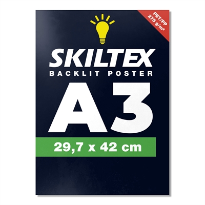 Backlit affisch med eget tryck - A3