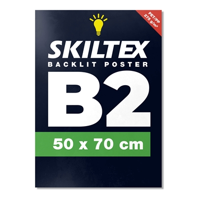 Backlit affisch med eget tryck - B2 - 50x70 cm