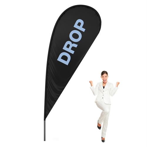 BeachFlagga Drop - LARGE - 112x238 cm - Inkl. tryck