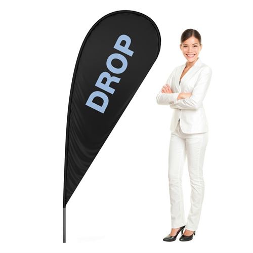 BeachFlagga Drop - SMALL - 58x143 cm - Inkl. tryck
