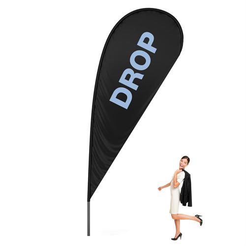BeachFlagga Drop - XL - 138x370 cm - Inkl. tryck