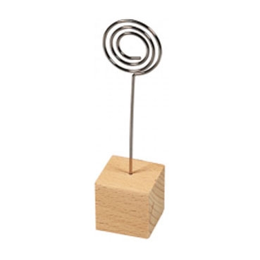 Bordkortshållare med Träfot - 9,5 cm