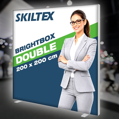 BrightBox Double LED Ljusvägg 200x200 cm - Inkl. tryck