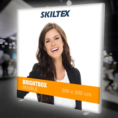 BrightBox Double LED Ljusvägg 200x200 cm - Inkl. tryck