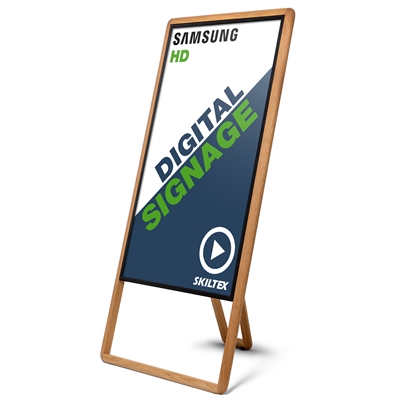 Digital gatupratare med 43" Display - Träram