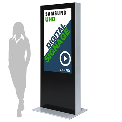 Dubbelsidig Digital Totem med 55" Display - Svart