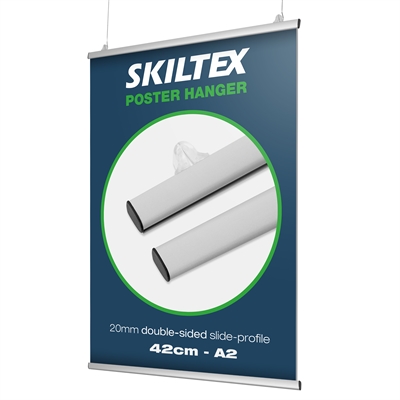 Dubbelsidig Posterlist - 42 cm - A2 | 20mm profil