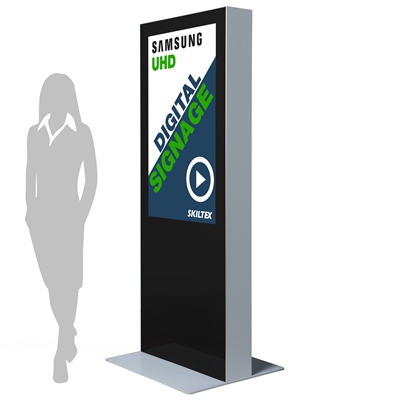 Dubbelsidig Digital Totem med 43" Display - Svart
