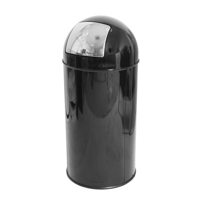 Paulo papperskorg 40 liter med vipplock - svart