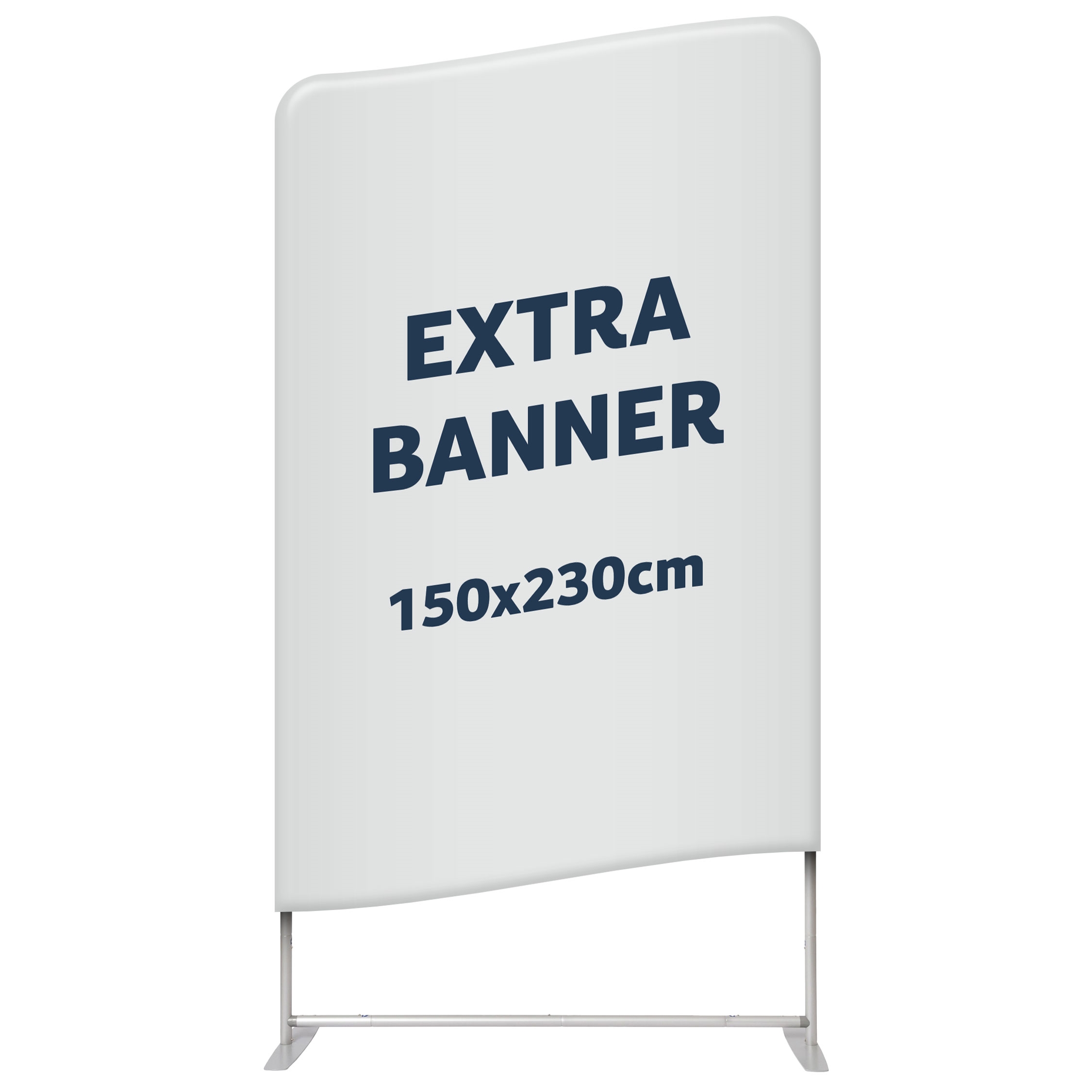 Extra banderoll till Zipper Wall Straight - 150x230 cm - Inkl. tryck på en sida