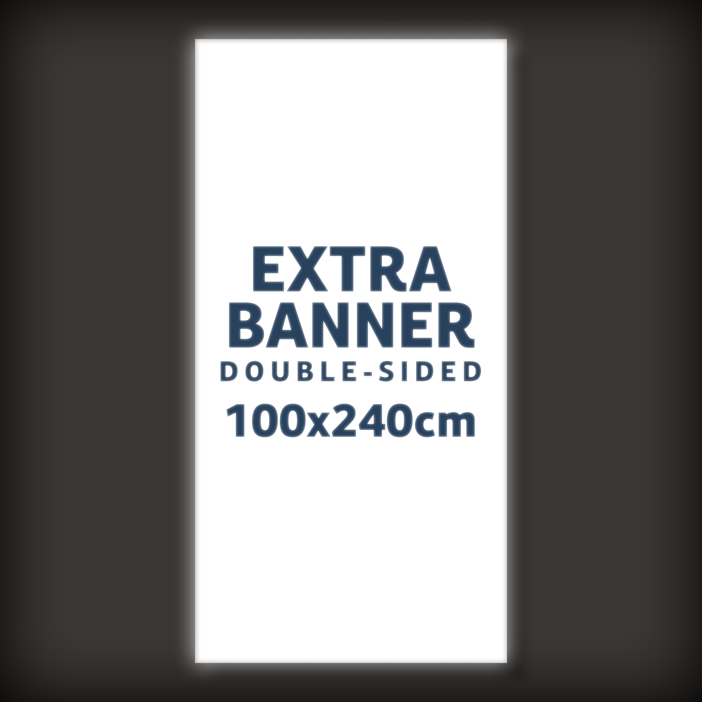 Extra banderoll till BrightBox Double LED Ljusvägg - 100x240 cm - Inkl. tryck