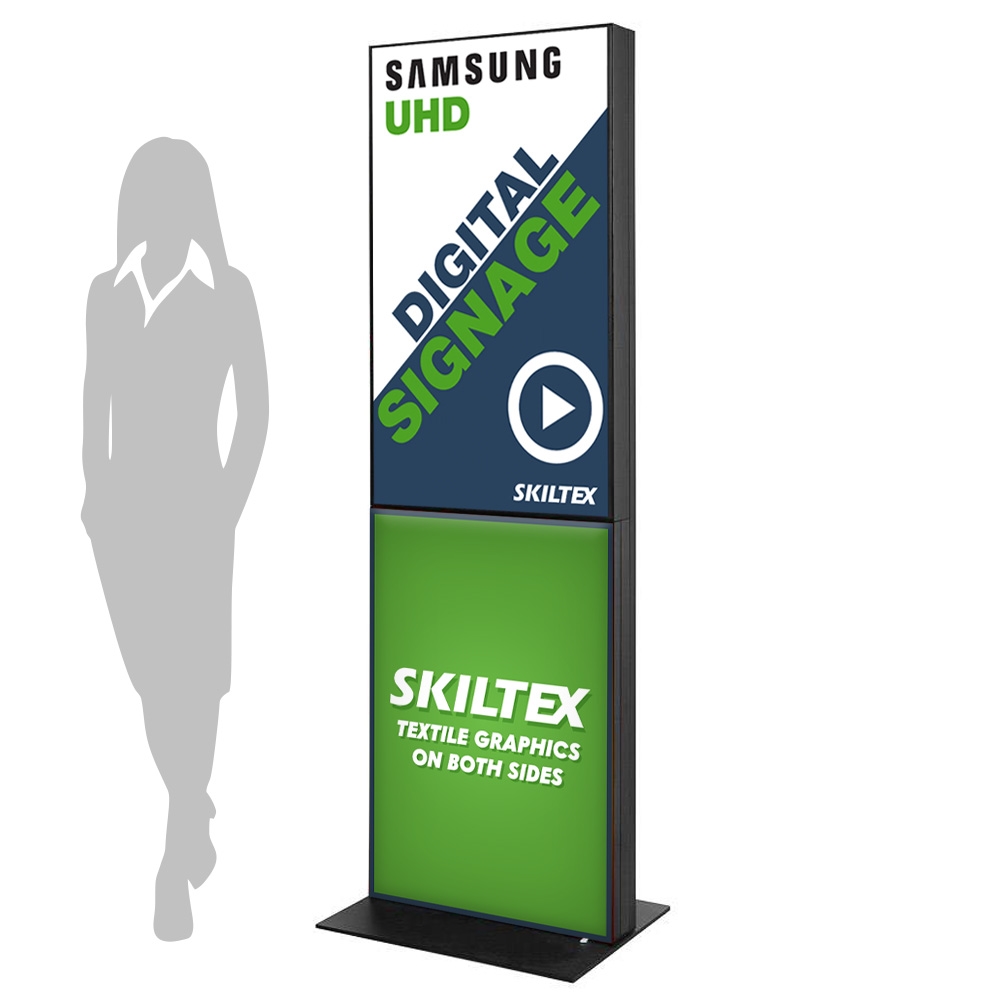 Fabric Totem Digital Skylt inkl. Print - 43"