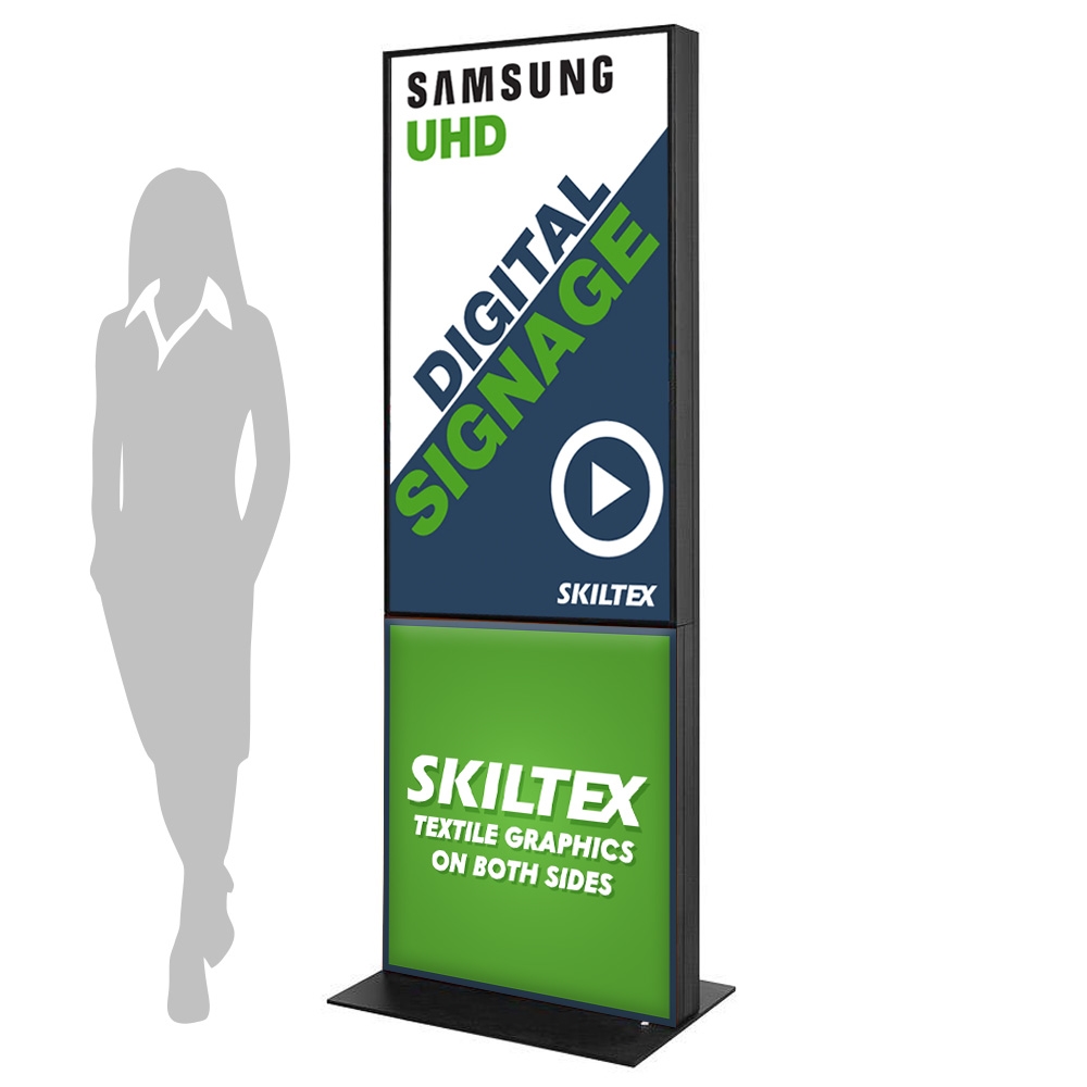 Fabric Totem Digital Skylt inkl. Print - 50"