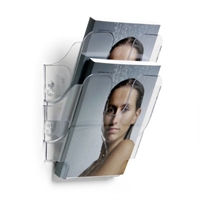 Flexiplus 2xA5 broschyrhållare till vägg