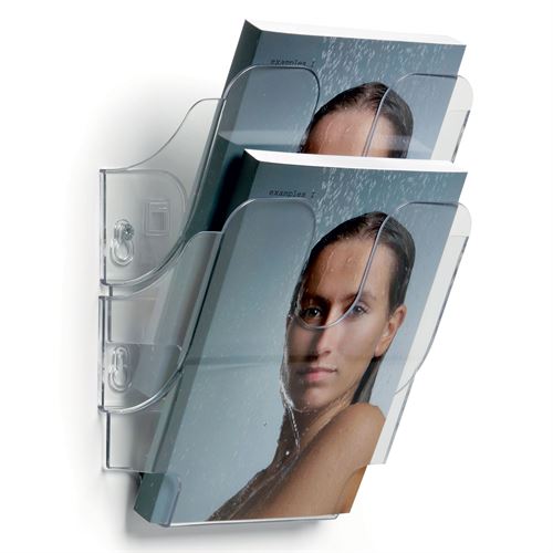 Flexiplus 2xA5 broschyrhållare till vägg