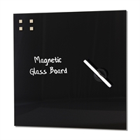 Svart Glastavla Magnetisk - 45x45 cm