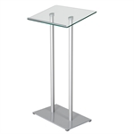 Härdat glas podium – Silver