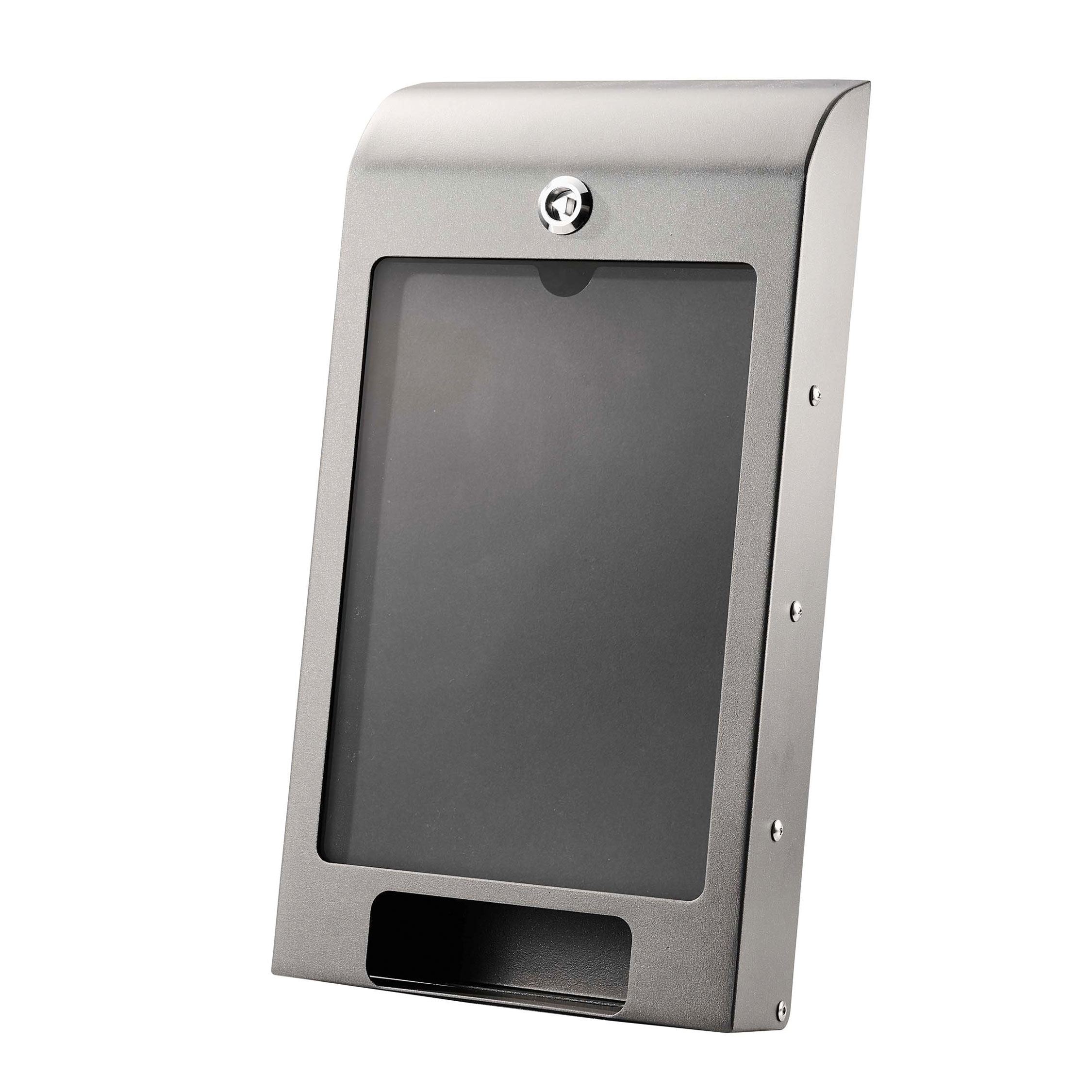 Hundpåsesdispenser med A4 informationsdisplay - Grå