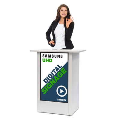Vit Futuro Digital Mässbord - 32" Skärm