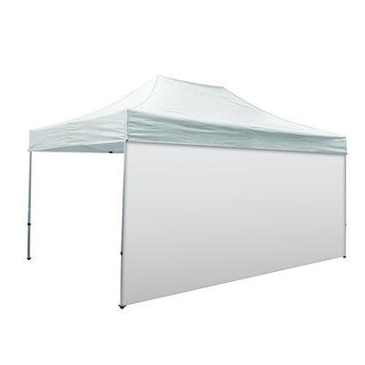Sidovägg Vit utan print till reklamtält - 450 cm