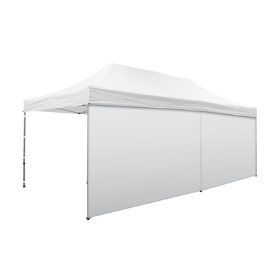 Sidovägg Vit utan print till reklamtält - 600 cm