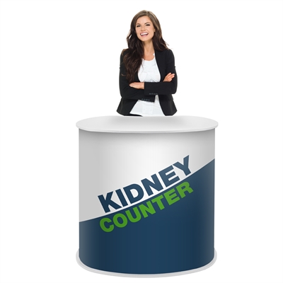 Vit Kidney Mässbord - Inkl. tryck