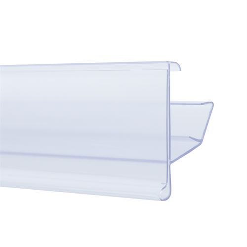 Hyllkantslist till Linde och Storebest butikshyllor – 39 x 1000 mm