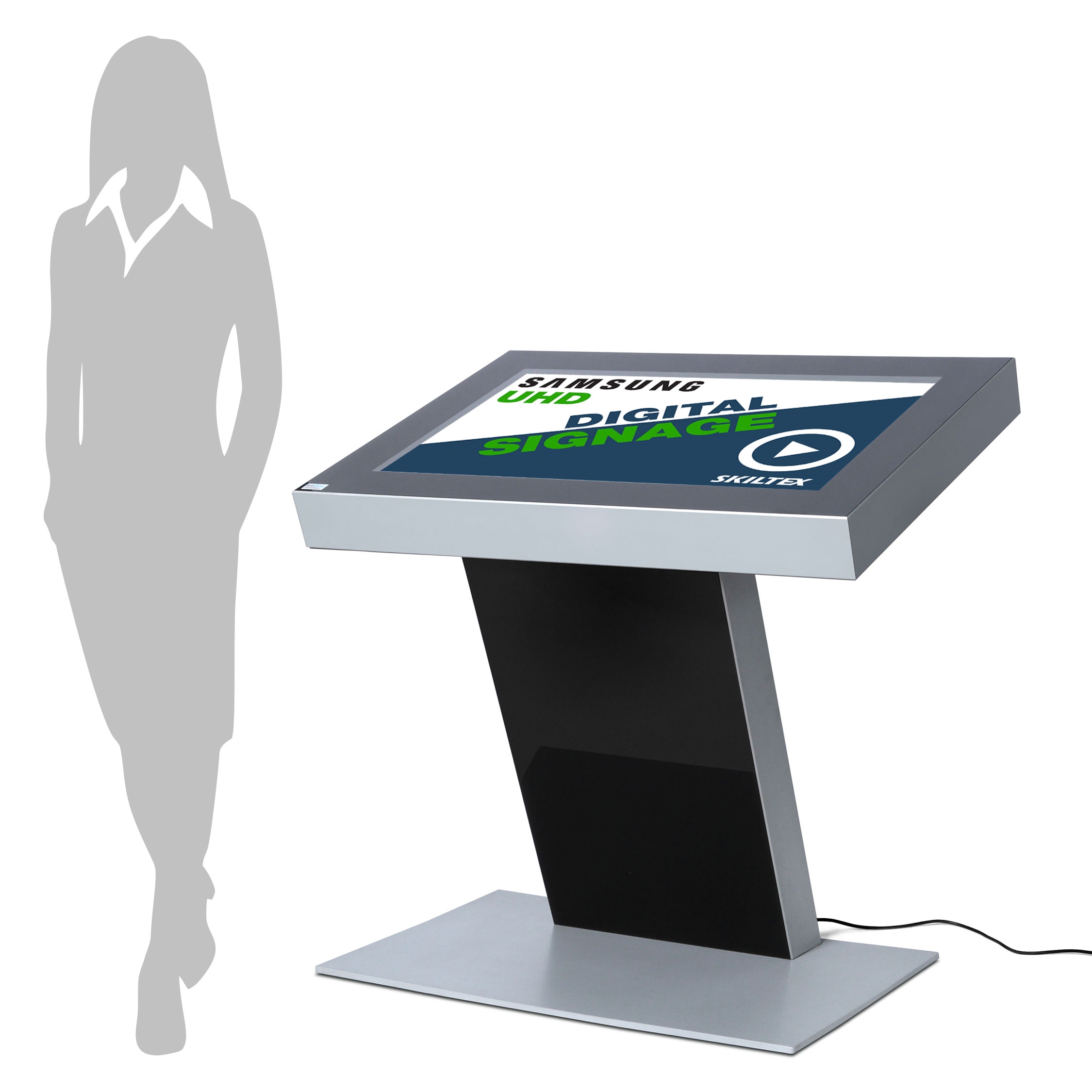 InfoPro Digital Kiosk med 50" Display - Svart