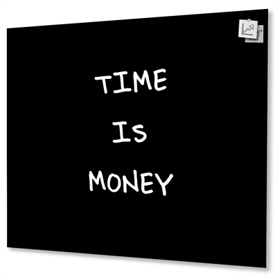 NAGA Square svart magnetisk glastavla - 100x100 cm