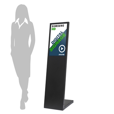 L-Stand Digital skylt med 24" Skärm - Svart