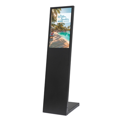 L-Stand Digital skylt - Svart