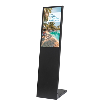 L-Stand Digital skylt med 32" Skärm - Svart