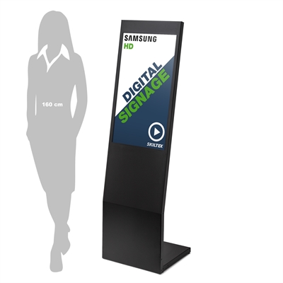 L-Stand Digital skylt med 32" Skärm - Svart