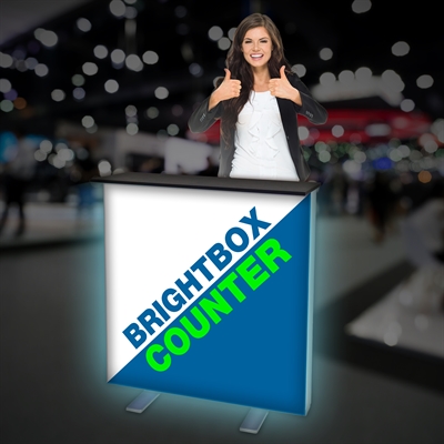 LED Brightbox Counter / Mässbord - Inkl. print