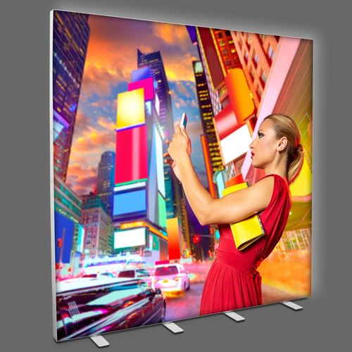 BrightBox Double LED Ljusvägg 200x200 cm - Inkl. tryck