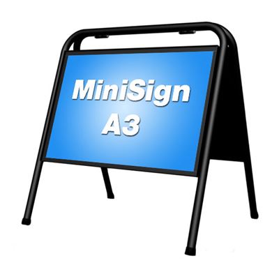 MiniSign Svart - A3