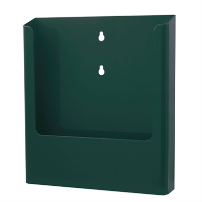 Mossgrön broschyrställ till vägg - A4 