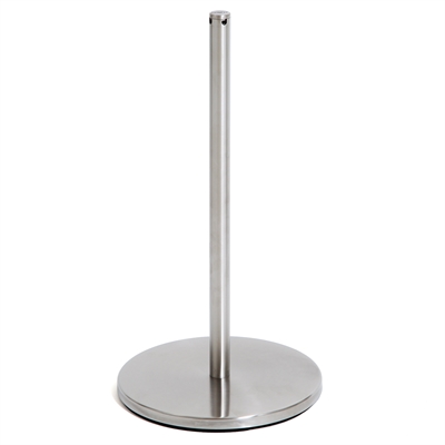 Museo avspärrningsstolpe 45 cm - Borstat rostfritt stål