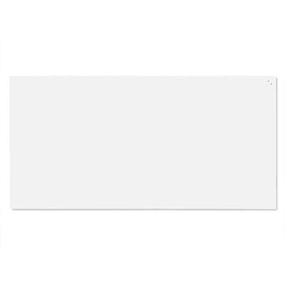 NAGA Pure White glasstavla - 200x100 cm