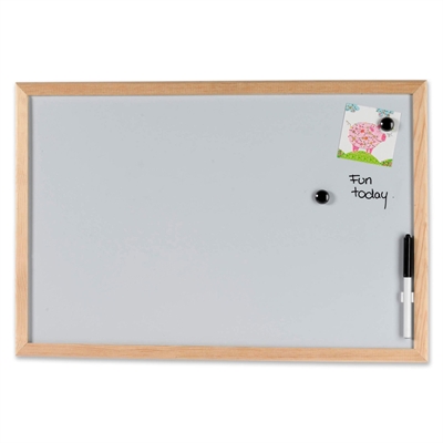 NAGA Whiteboard med träram - 60x40 cm